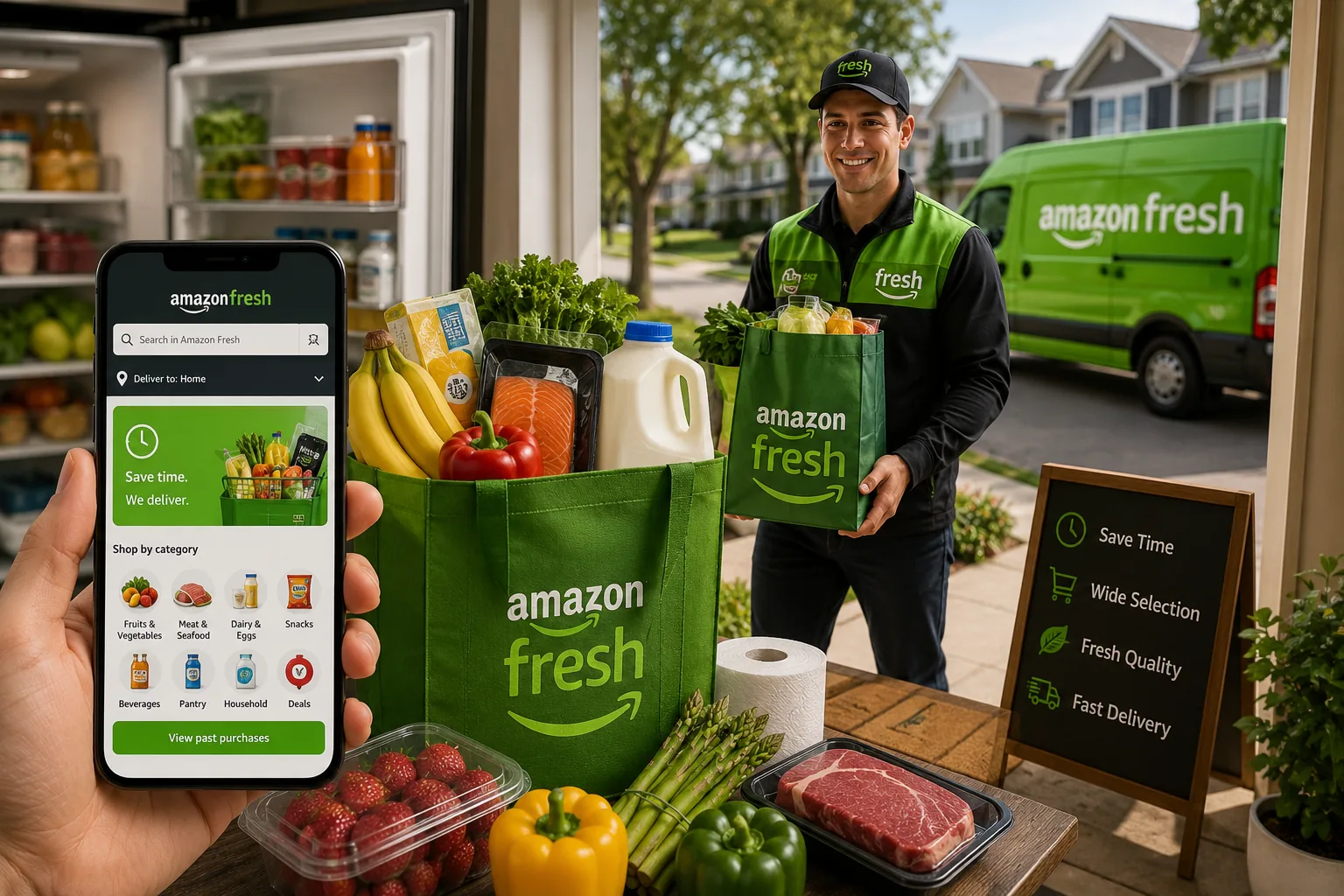 Amazon Fresh e Delivery de Supermercado nos EUA, como economizar tempo