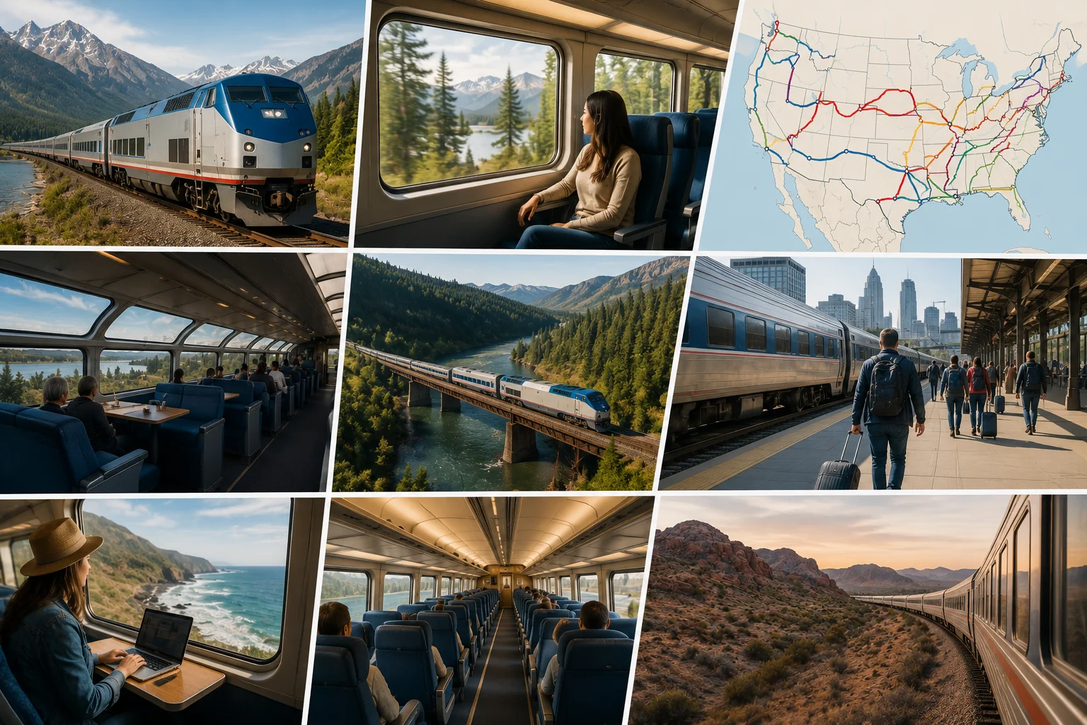 Como Funciona o Trem nos EUA Amtrak, rotas e quando compensa usar