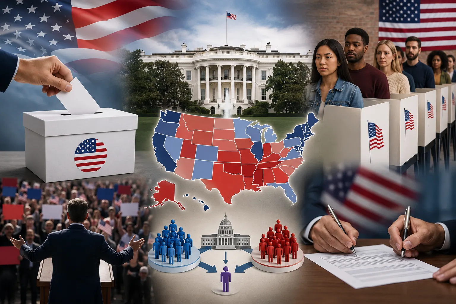 Como Funciona o Sistema Eleitoral Americano Electoral College e primárias