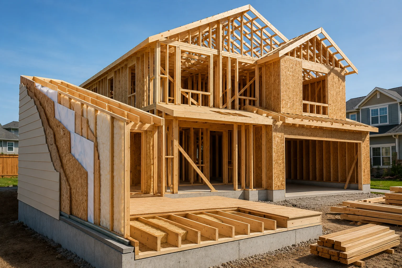 Como São Construídas as Casas nos EUA, wood frame e as diferenças do Brasil
