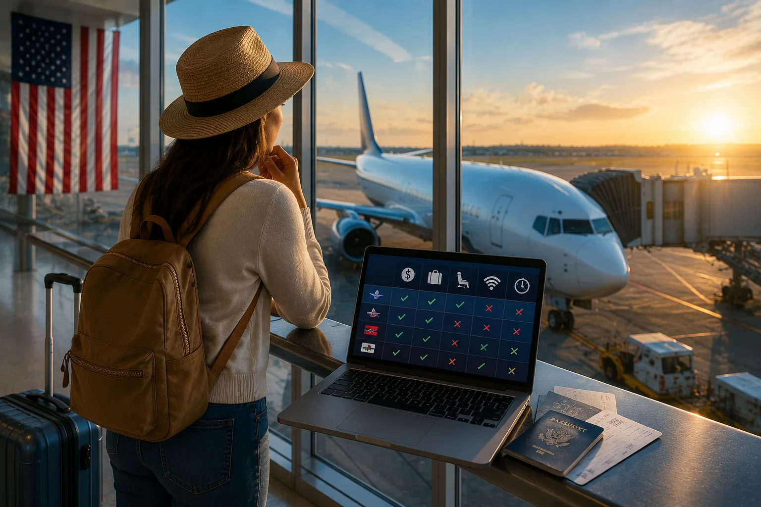 Companhias Aéreas dos EUA, guia completo para escolher a certa para seu voo