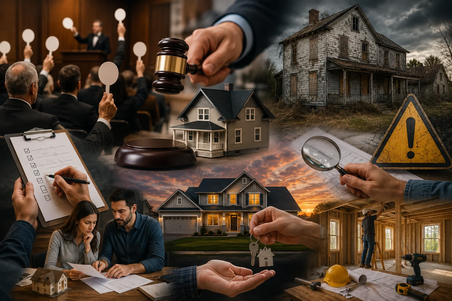 Comprar Casa em Leilão nos EUA, tipos, riscos e como funcionar