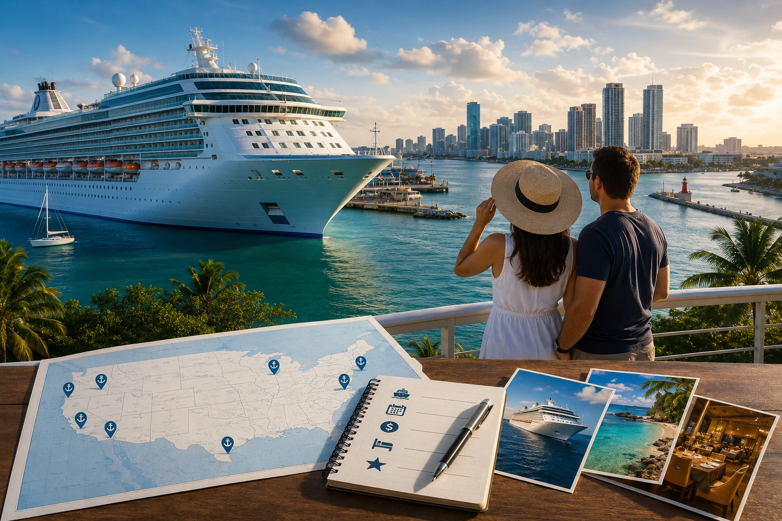 Cruzeiros nos EUA, os principais portos e como escolher o certo para sua viagem