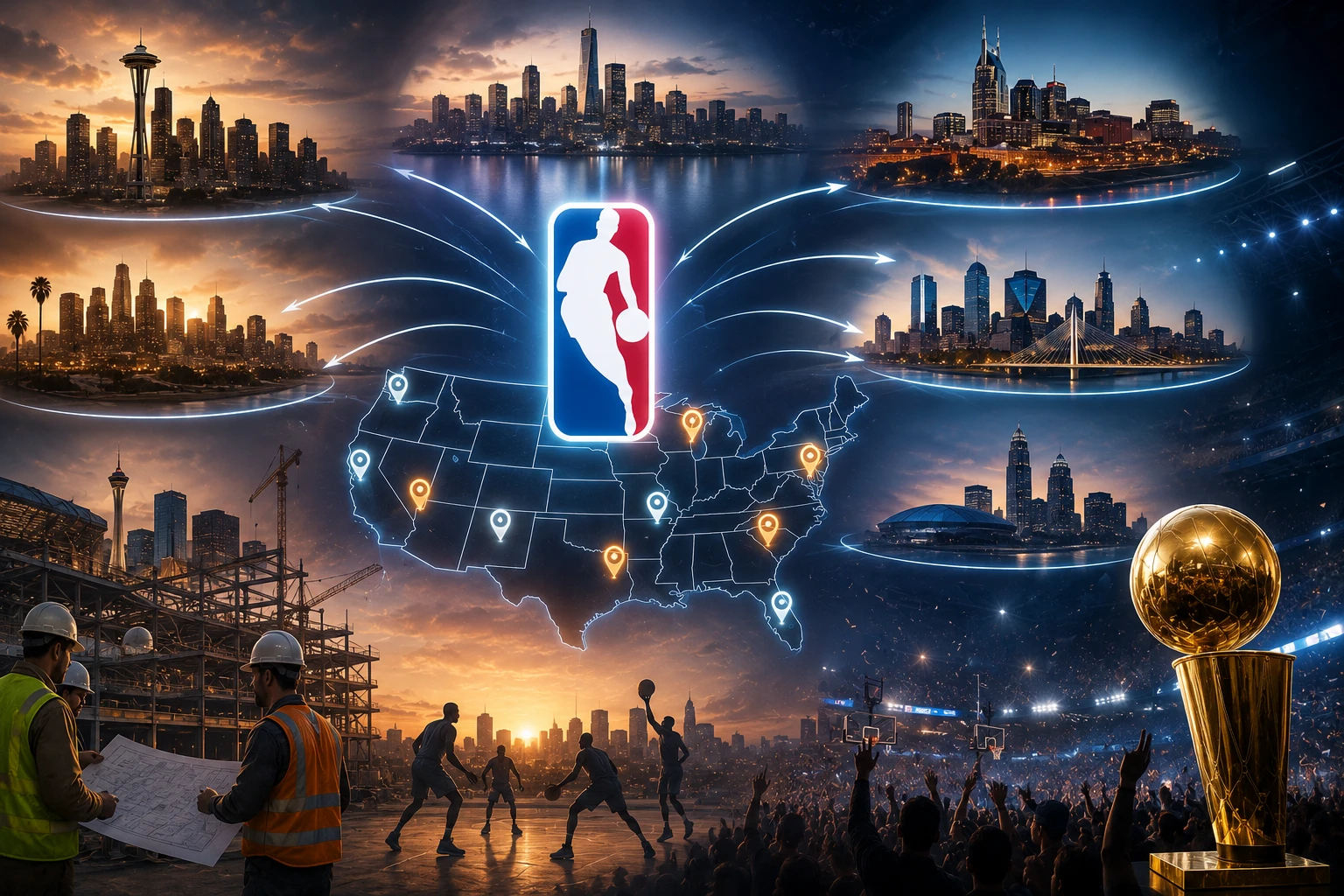 Expansão da NBA, novas franquias, cidades candidatas e o futuro da liga