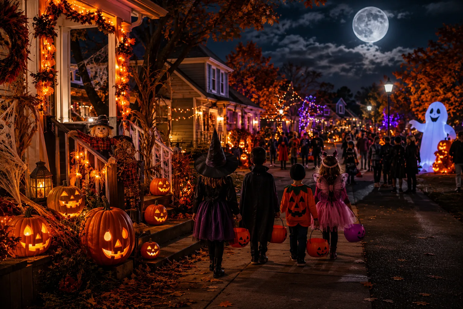 Halloween nos EUA, tradições, trick-or-treat e a festa que para o país