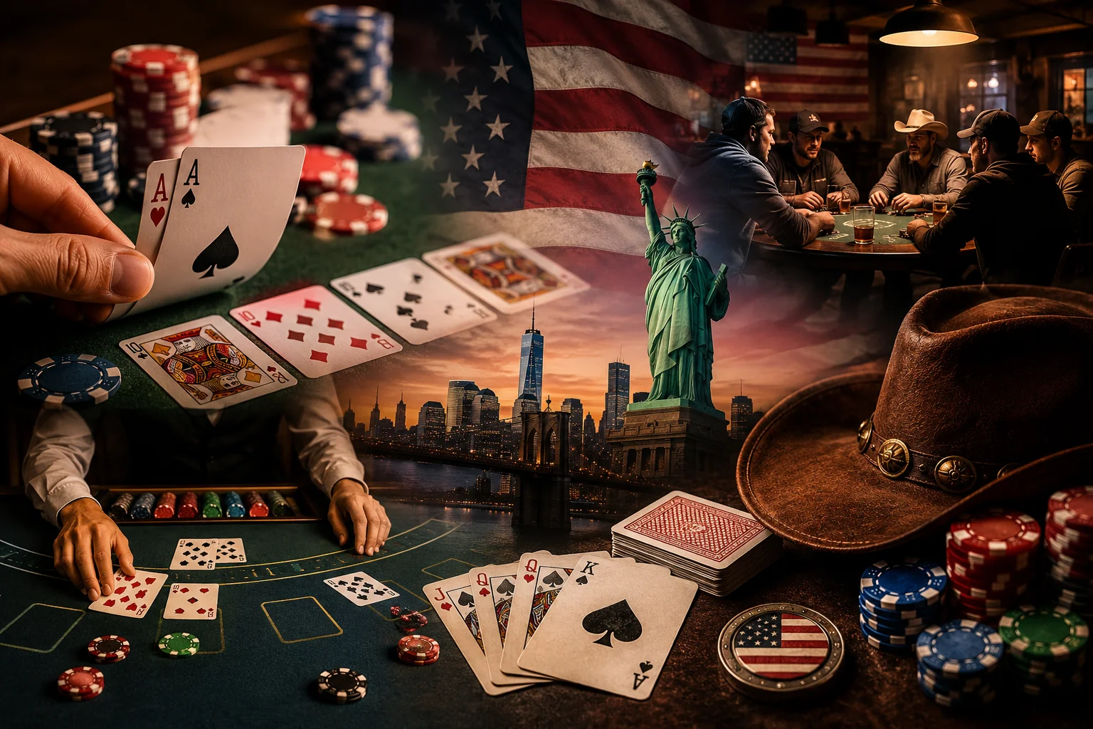 Jogos de Cartas nos EUA, poker, blackjack e a cultura do card game americano