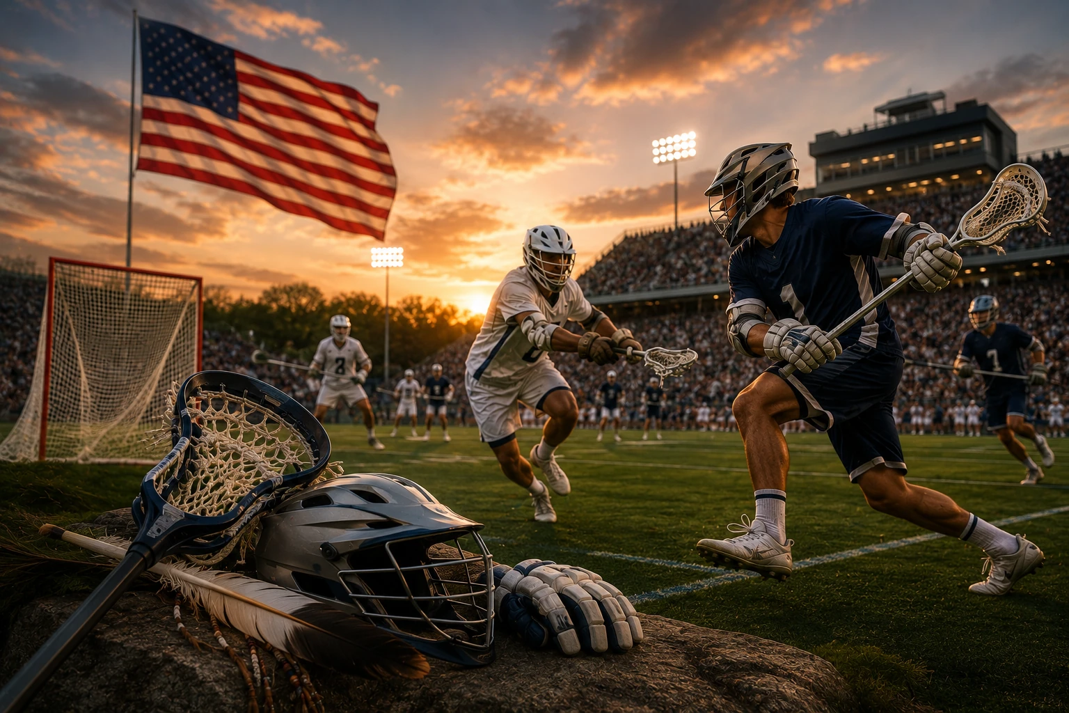 Lacrosse nos EUA, o esporte nativo americano que virou febre universitária