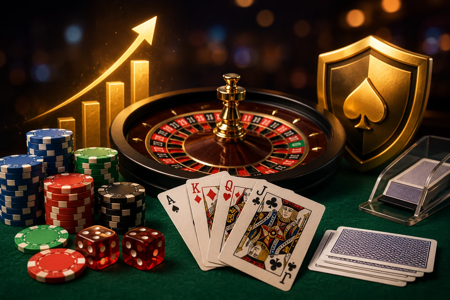 Maiores Chances no Cassino, os jogos onde a casa tem menos vantagem