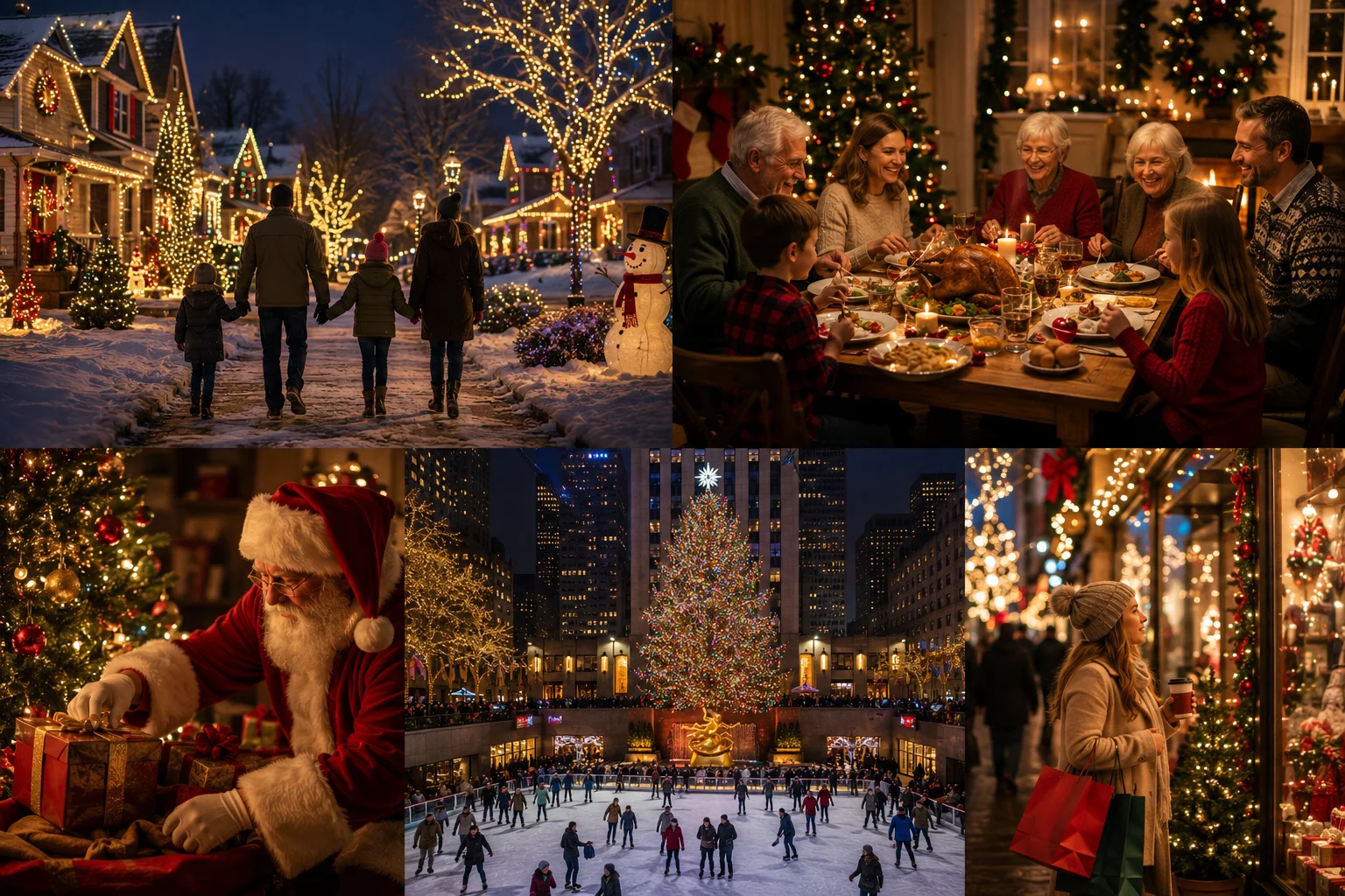 Natal nos EUA, como os americanos celebram o Dezembro e o Christmas
