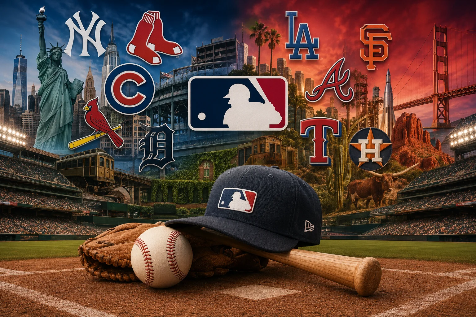 Nomes dos Times da MLB, a origem e o significado por trás de cada franquia