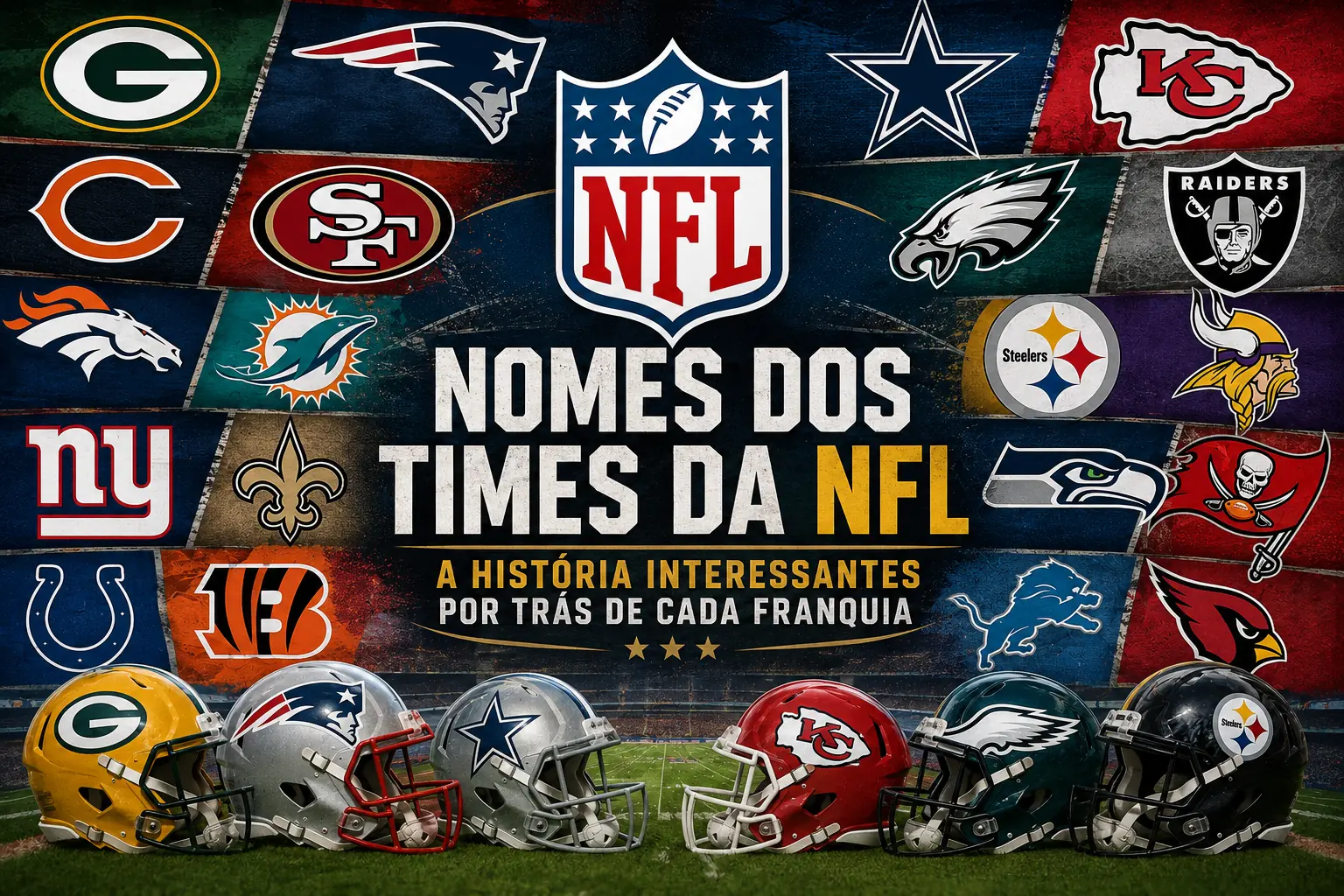 Nomes dos Times da NFL, a história interessantes por trás de cada franquia
