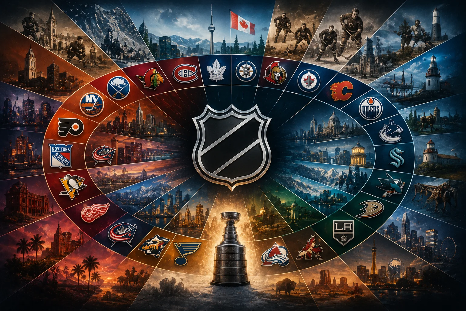Nomes dos Times da NHL, a história e o significado por trás de cada franquia