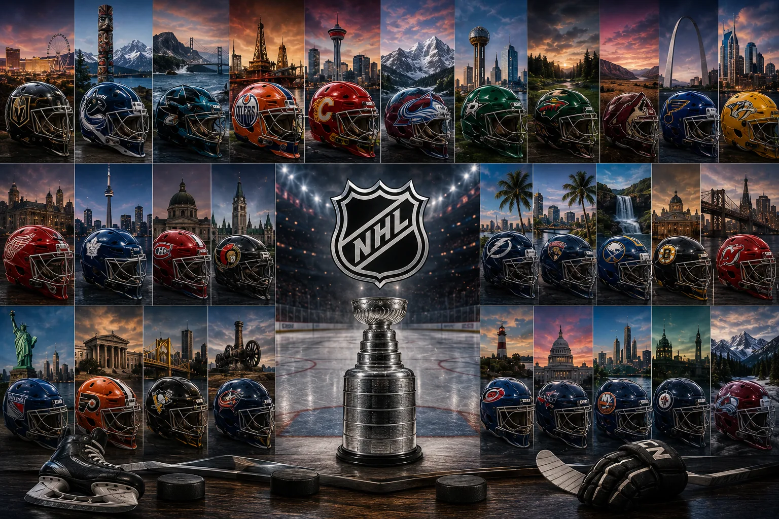 Nomes dos Times da NHL, a história por trás de cada franquia do hóquei