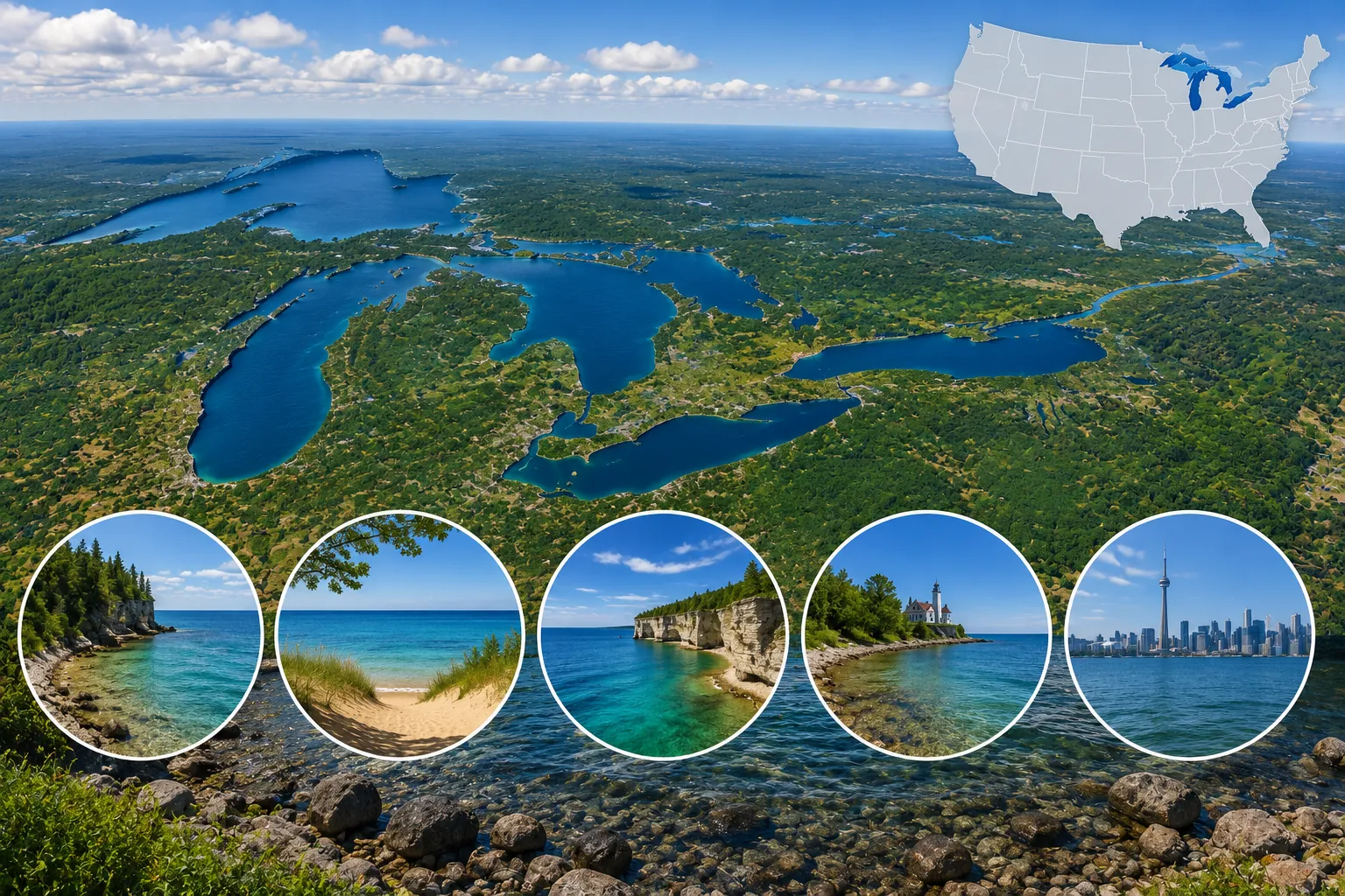 Os Cinco Grandes Lagos dos EUA, tudo que você precisa saber