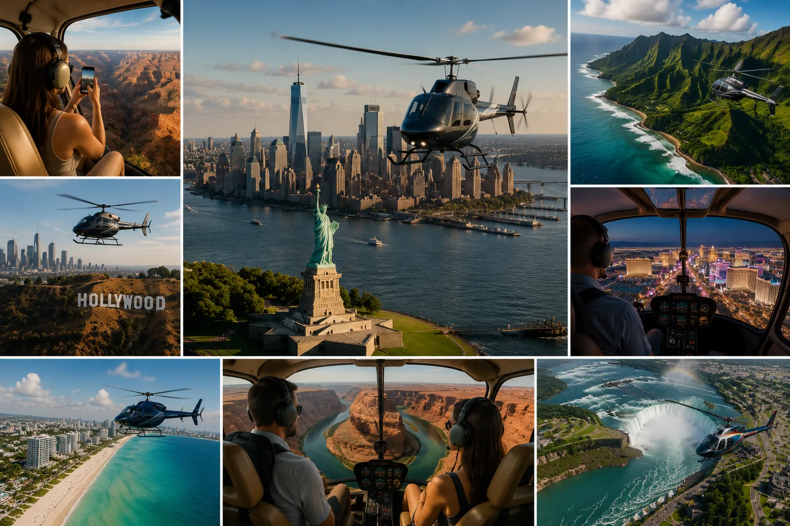 Passeios de Helicóptero nos EUA, os melhores roteiros e quanto custam