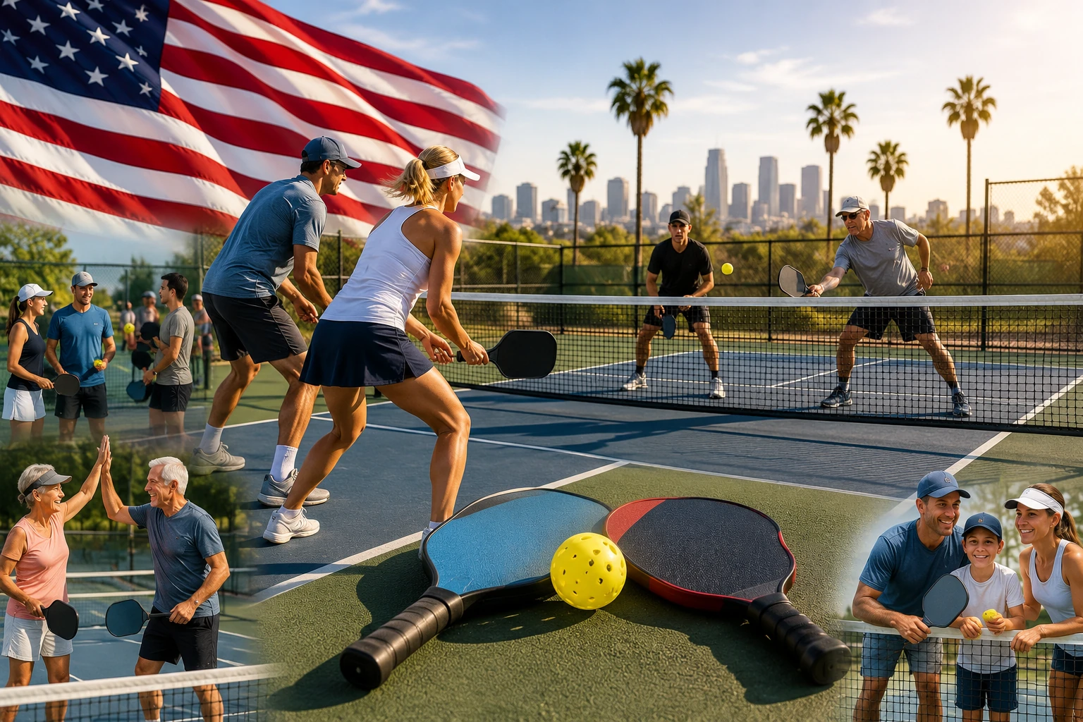 Pickleball nos EUA, o esporte que mais cresce no país e por que todo mundo joga