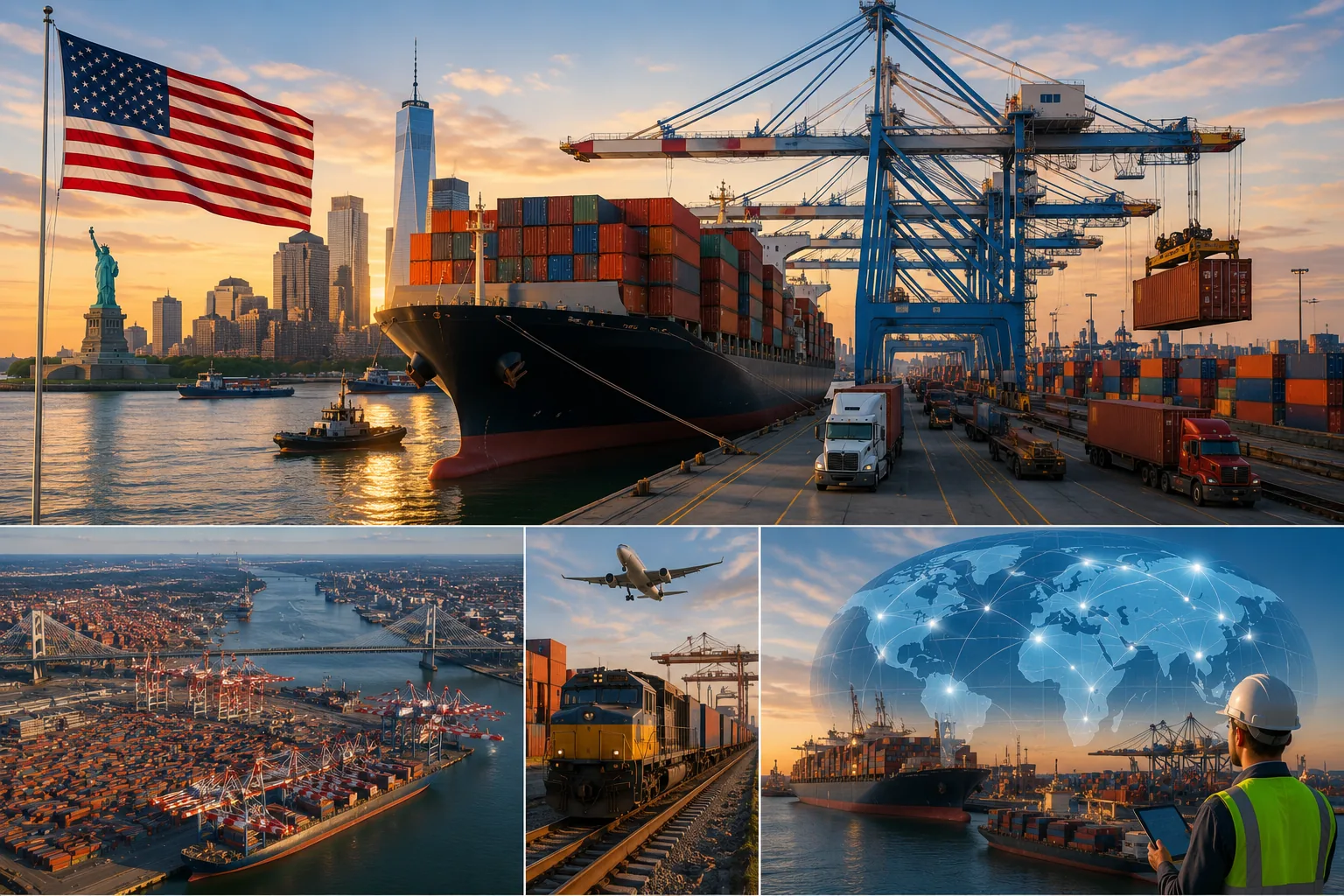 Portos Comerciais nos EUA, os maiores e sua importância para o comércio global