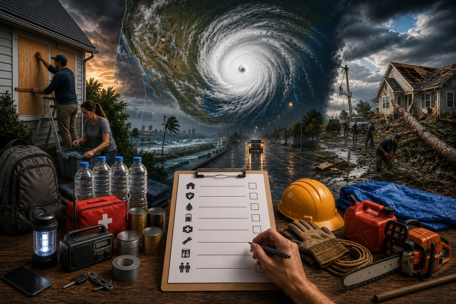 Preparação para Furacões nos EUA, checklist completo antes, durante e depois