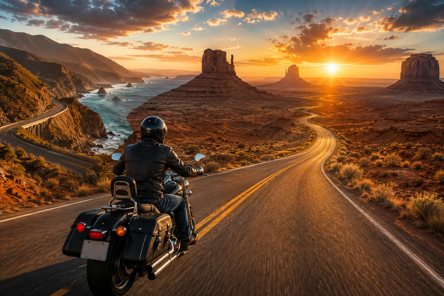 Roteiros de Moto nos EUA, as rotas mais memoráveis para dois rodas