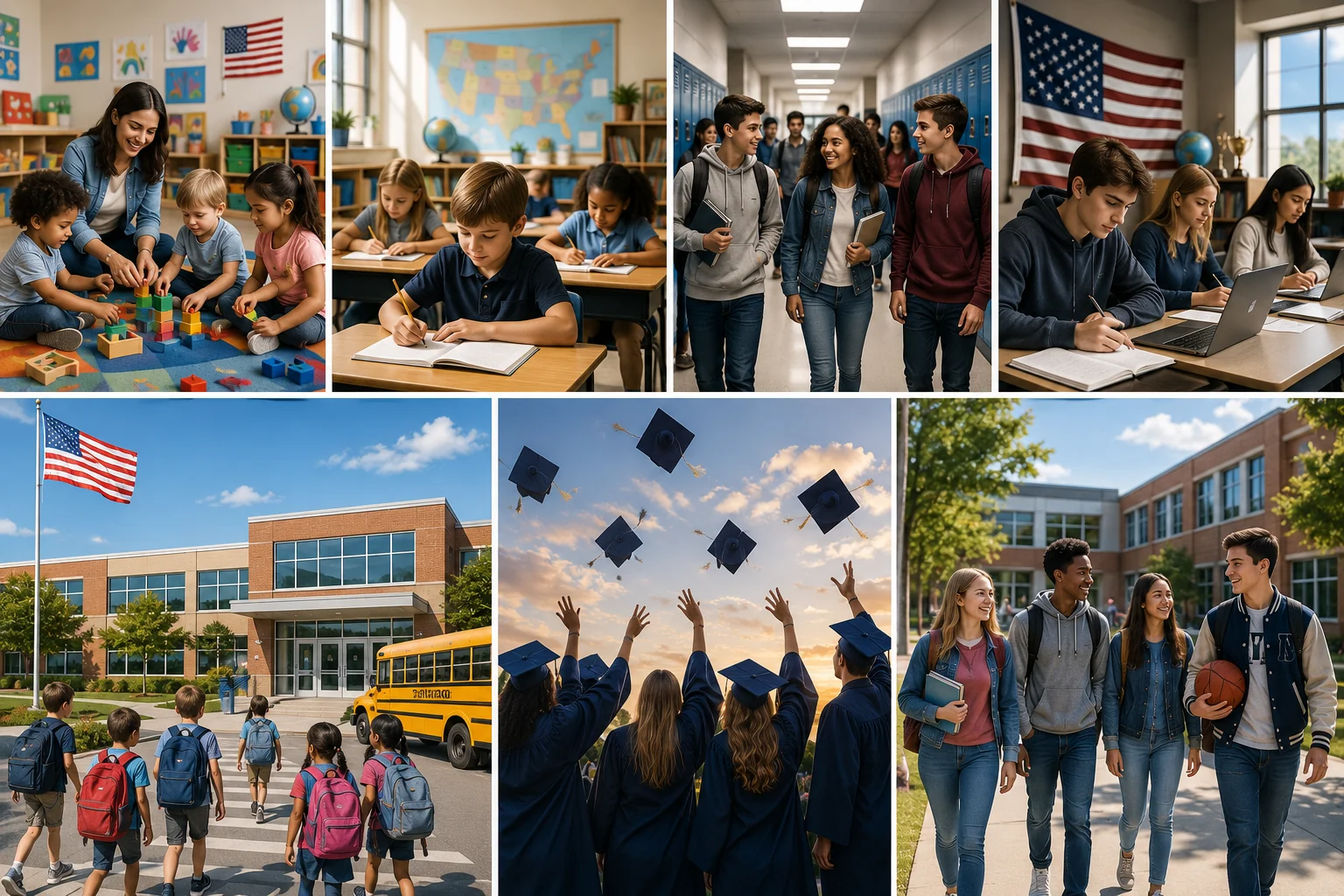 Sistema Escolar Americano, do Kindergarten ao High School, tudo que você precisa saber