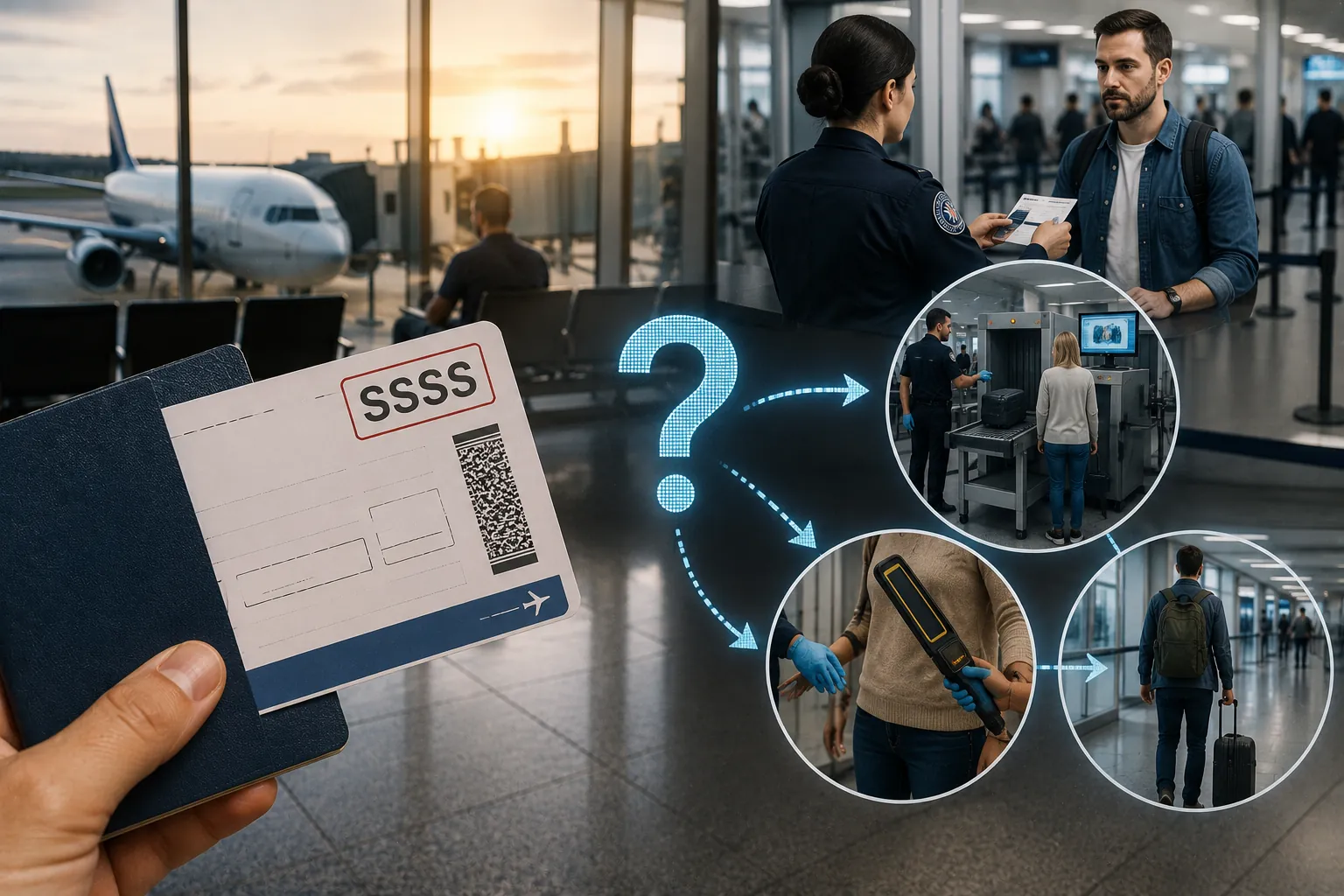 SSSS no cartão de embarque, o que significa e o que vai acontecer na segurança