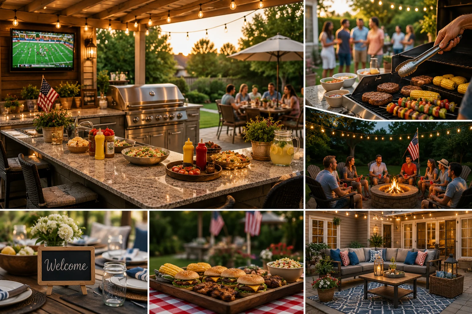 Summer Kitchen nos EUA, cozinha de quintal, churrasco e o jeito americano de receber
