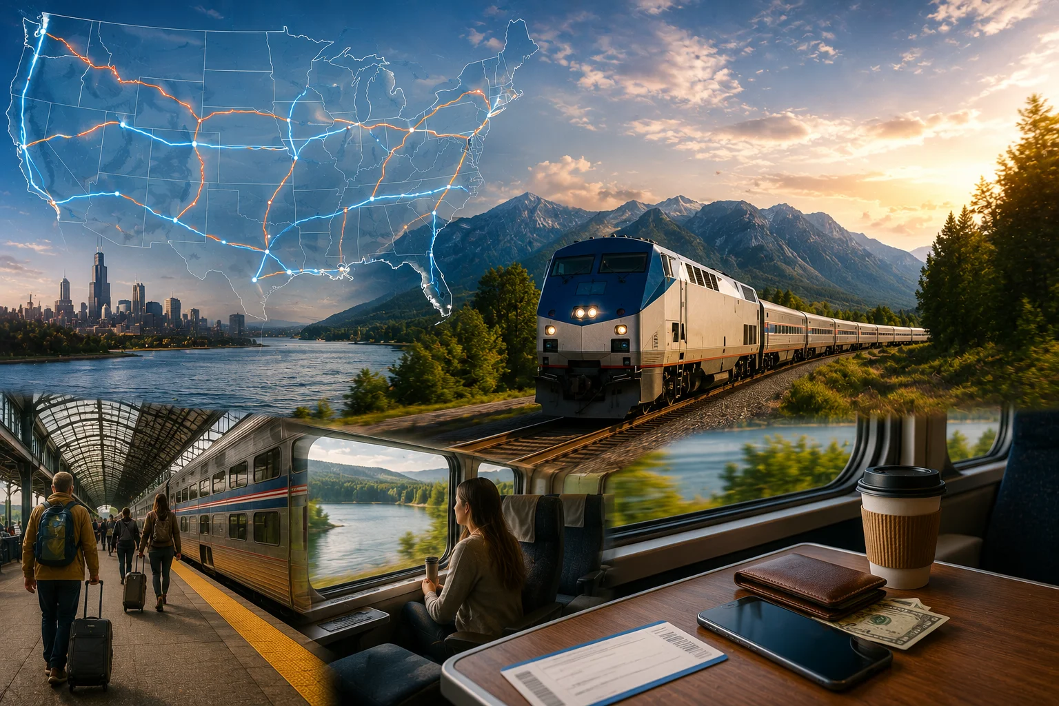 Viagem de Trem nos EUA Amtrak, rotas, preços e o que realmente esperar