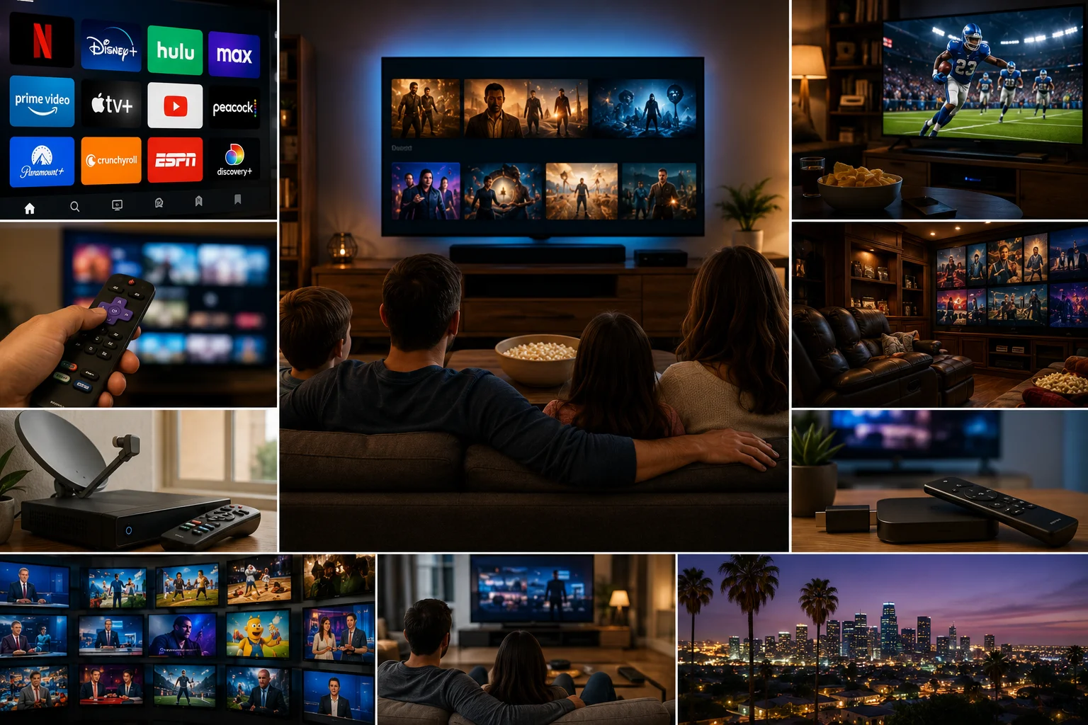 TV Americana, streaming, canais a cabo e como funciona o entretenimento nos EUA