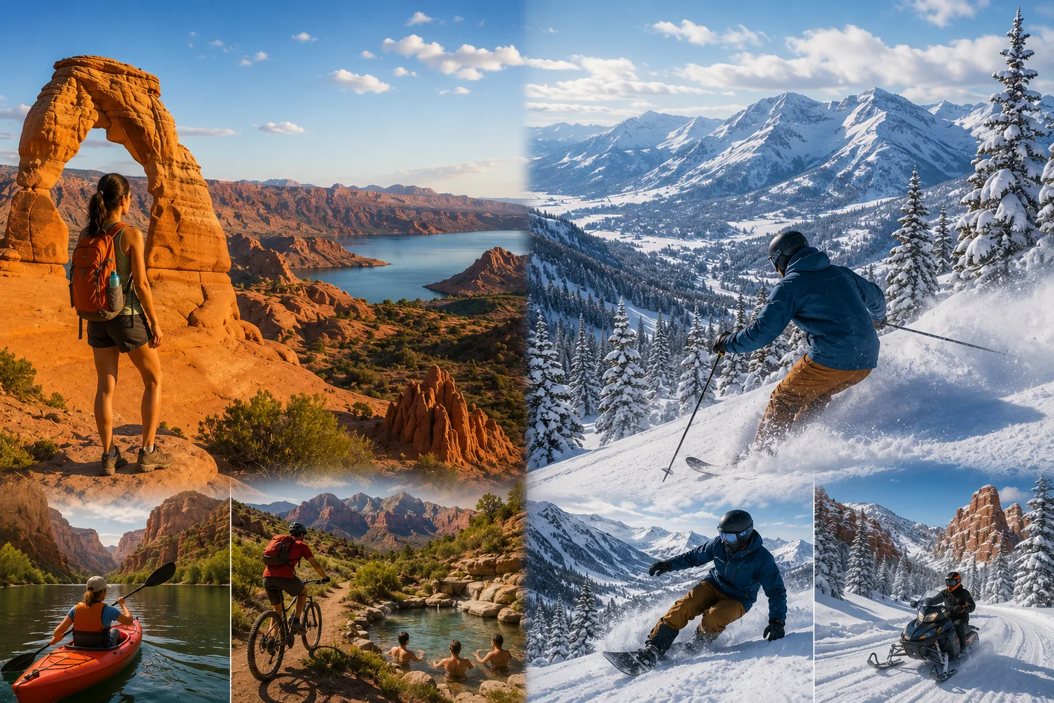 Utah no Verão e no Inverno, o que fazer em cada estação
