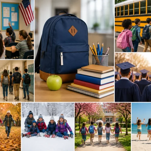 Calendário Escolar Americano, como funciona o ano letivo nos EUA