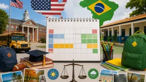 Calendário Escolar Americano, como funciona e as diferenças do Brasil