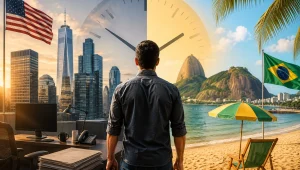 Carga horária de trabalho nos EUA, jornada, overtime, férias e o que muda do Brasil