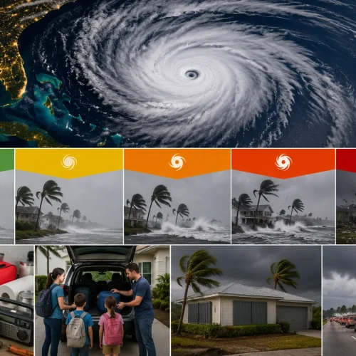 Categorias de Furacões nos EUA, o que cada nível significa e como se preparar