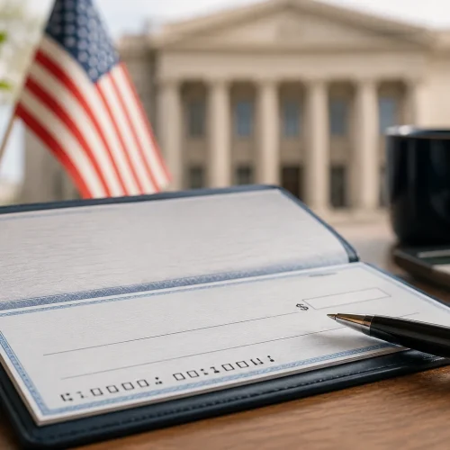 Cheque nos EUA, por que os americanos ainda usam e como preencher em 2026