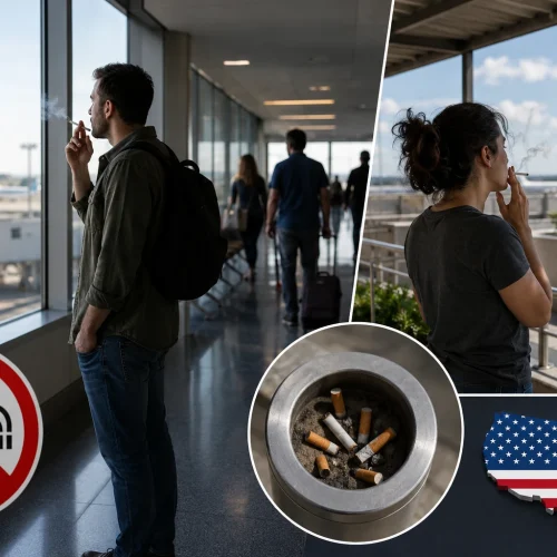 Fumar em Aeroportos dos EUA, o que é permitido, onde e o que mudou
