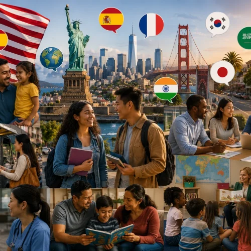 Idiomas nos EUA, o espanhol e outros idiomas na vida americana