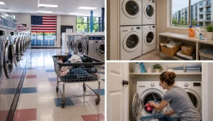 Lavanderia nos EUA: laundromat, área comum em prédios e como funciona o sistema americano