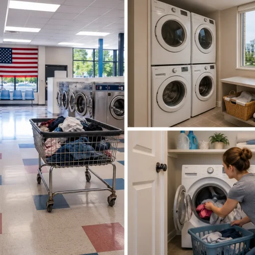 Lavanderia nos EUA: laundromat, área comum em prédios e como funciona o sistema americano