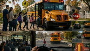 Ônibus Escolar nos EUA, quem tem direito, como funciona e as regras de trânsito