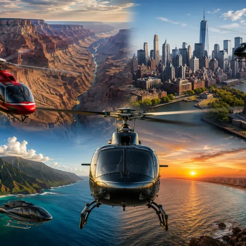 Passeios de Helicóptero nos EUA Grand Canyon, Nova York e os melhores destinos