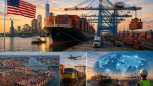 Portos Comerciais nos EUA, os maiores e sua importância para o comércio global