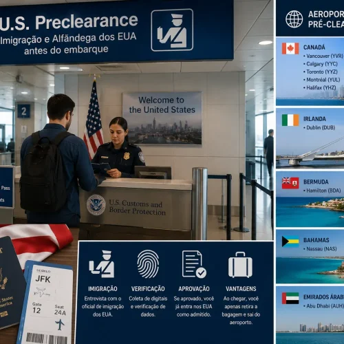 Pré-Clearance Americano, os aeroportos fora dos EUA onde você faz a imigração antes de embarcar