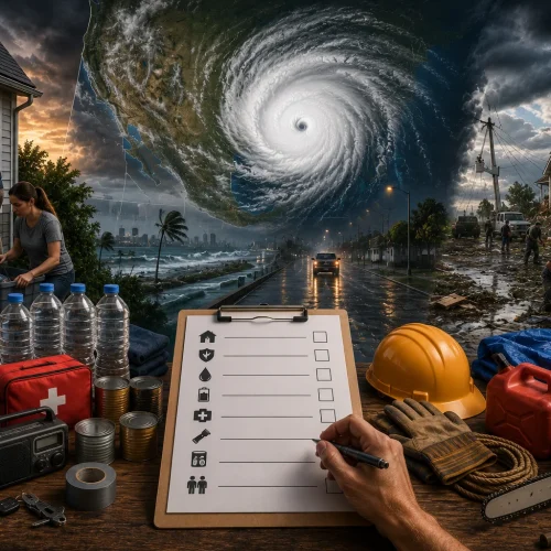 Preparação para Furacões nos EUA, checklist completo antes, durante e depois