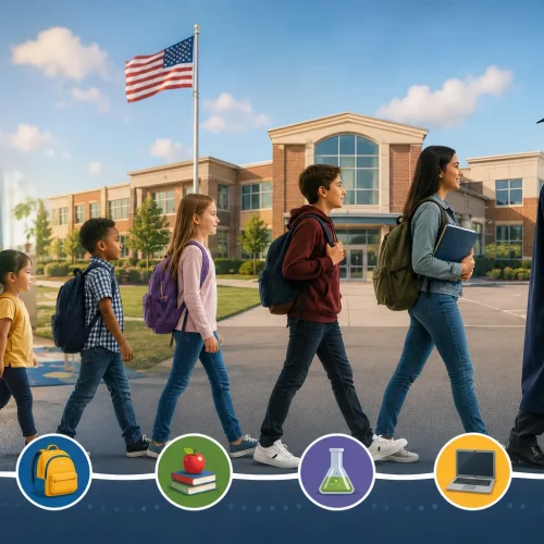 Como Funciona a Escola Pública Americana, do kindergarten ao 12º ano