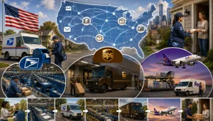 Sistema Postal nos EUA USPS, UPS, FedEx e como funciona o correio americano